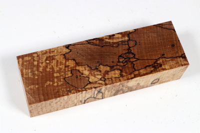 Knife Blank Beech spalted stabilized XCut - Stabi3805