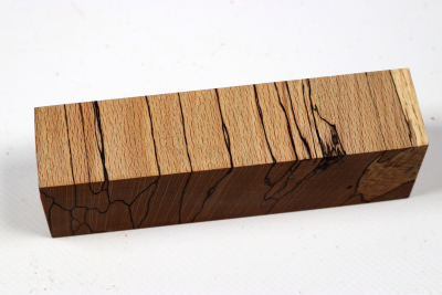Knife Blank Beech spalted stabilized XCut - Stabi3865