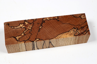 Knife Blank Beech spalted stabilized XCut - Stabi3866