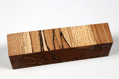 Knife Blank Beech spalted stabilized XCut - Stabi3866