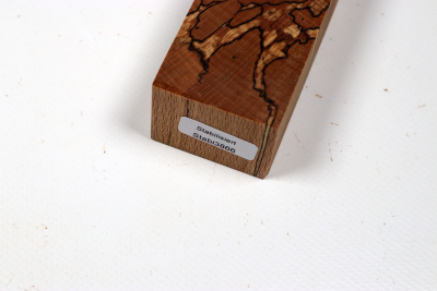 Knife Blank Beech spalted stabilized XCut - Stabi3866
