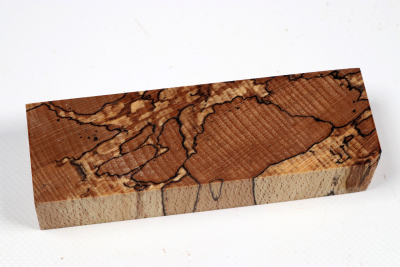 Knife Blank Beech spalted stabilized XCut - Stabi3876
