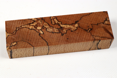 Knife Blank Beech spalted stabilized XCut - Stabi3878