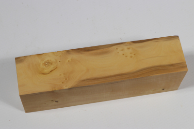 Knife Block Boxwood Burl - Buchs0348