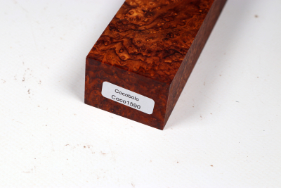 Knife Block Cocobolo Burl AAA - Coco1590