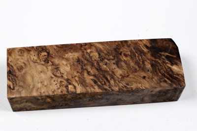 Knife Blank Ebony Burl stabilized - Stabi3862