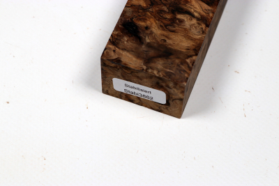 Knife Blank Ebony Burl stabilized - Stabi3862