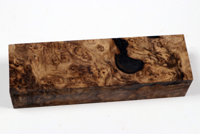 Knife Blank Ebony Burl stabilized - Stabi3864
