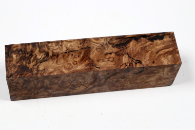 Knife Blank Ebony Burl stabilized - Stabi3864
