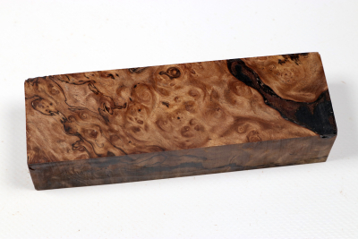 Knife Blank Ebony Burl stabilized - Stabi3869