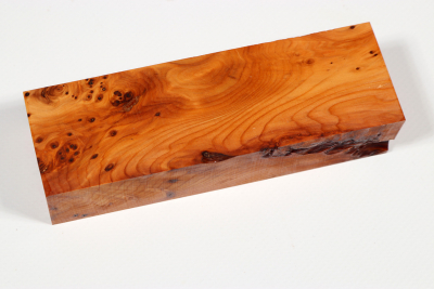 Knife Block Yew Burl - Eib1406