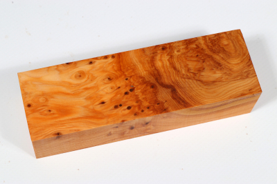 Knife Block Yew Burl - Eib1433