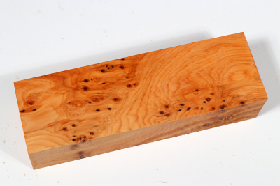 Knife Block Yew Burl - Eib1433