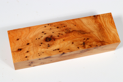 Knife Block Yew Burl - Eib1436