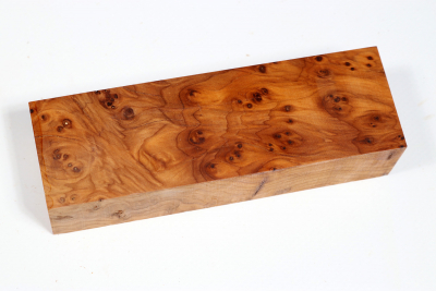 Knife Block Yew Burl - Eib1577