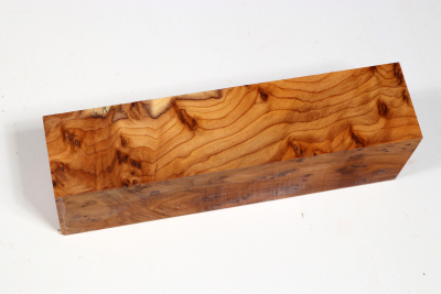Knife Block Yew Burl - Eib1577