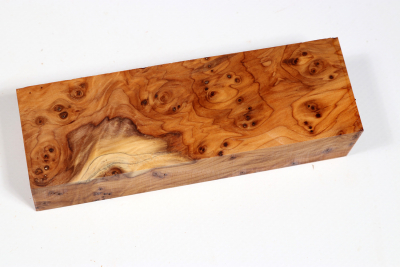 Knife Block Yew Burl - Eib1577