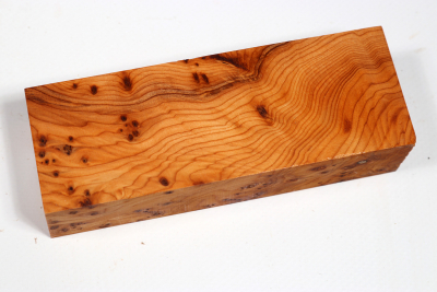 Knife Block Yew Burl - Eib1581