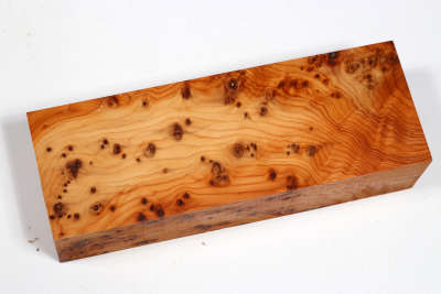 Knife Block Yew Burl - Eib1581