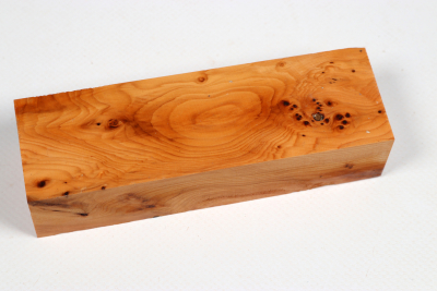Knife Block Yew Burl - Eib1635