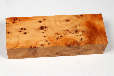 Knife Block Yew Burl - Eib1802