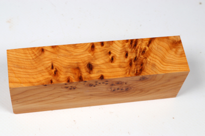 Knife Block Yew Burl - Eib1803