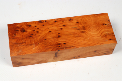 Knife Block Yew Burl - Eib1804