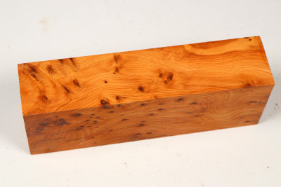 Knife Block Yew Burl - Eib1804