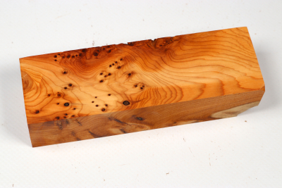 Knife Block Yew Burl - Eib1805