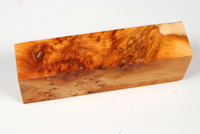 Knife Block Yew Burl - Eib1805