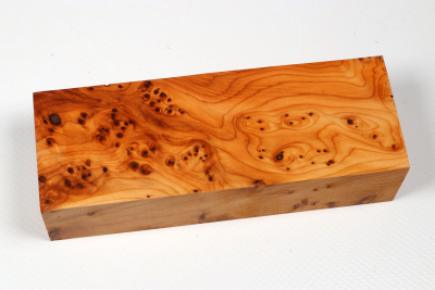 Knife Block Yew Burl - Eib1808