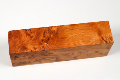 Knife Block Yew Burl - Eib1808