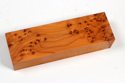 Knife Block Yew Burl - Eib1825