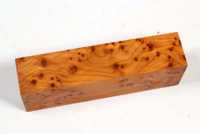 Knife Block Yew Burl - Eib1825