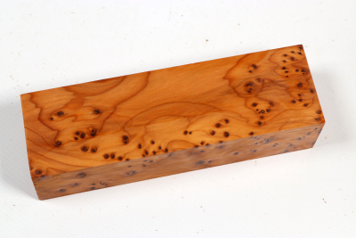 Knife Block Yew Burl - Eib1825