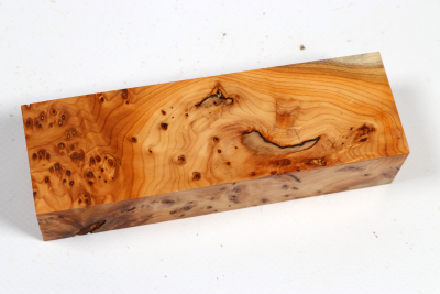 Knife Block Yew Burl - Eib1834