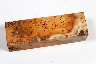 Knife Block Yew Burl - Eib1834