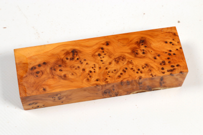 Knife Block Yew Burl - Eib1837