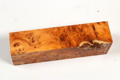Knife Block Yew Burl - Eib1837