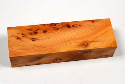 Knife Block Yew Burl - Eib1840
