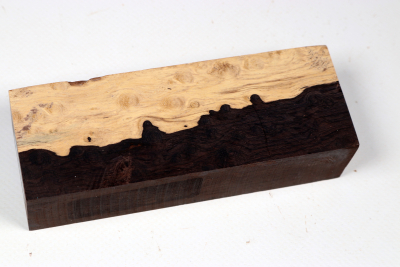 Knife Block African Blackwood Burl - GrenaM0591