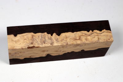 Knife Block African Blackwood Burl - GrenaM0591