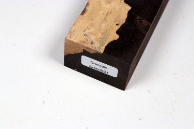 Knife Block African Blackwood Burl - GrenaM0591