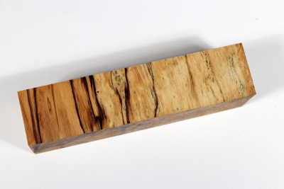 Knife Blank Hornbeam X-Cut spalted stabilized - Stabi2843