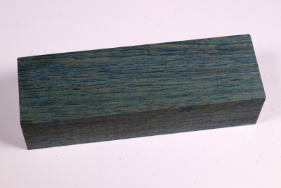 Knife Blank Hornbeam blue stabilized