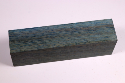 Knife Blank Hornbeam blue stabilized