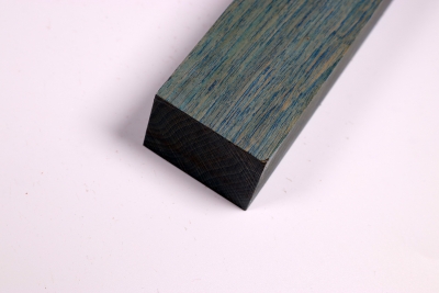 Knife Blank Hornbeam blue stabilized