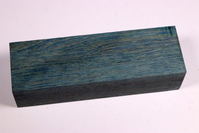 Knife Blank Hornbeam blue stabilized