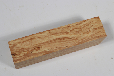 Knife Block Hornbeam spalted - Hainb0184
