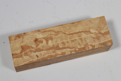Knife Block Hornbeam spalted - Hainb0186